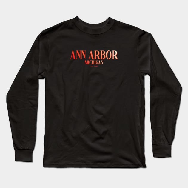 Ann Arbor Long Sleeve T-Shirt by zicococ